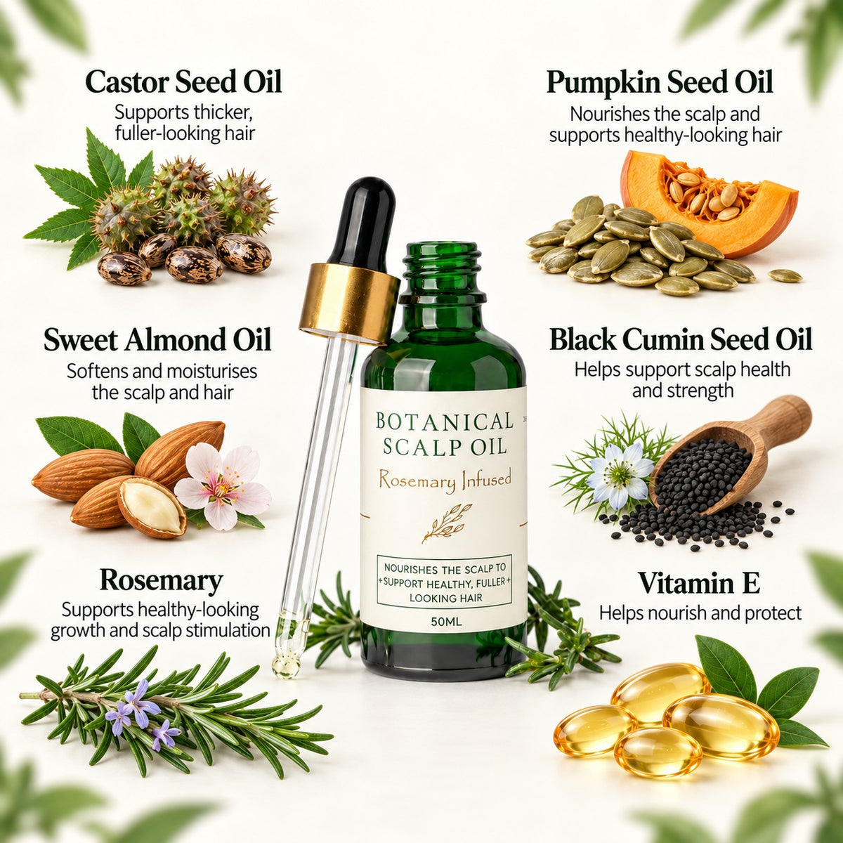 Complete Botanical Hair & Scalp System | Shampoo, Conditioner, Scalp Spray, Scalp Oil & Hair Milk