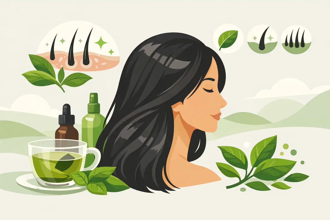 Green Tea Scalp Care Benefits for Fuller-Looking Hair