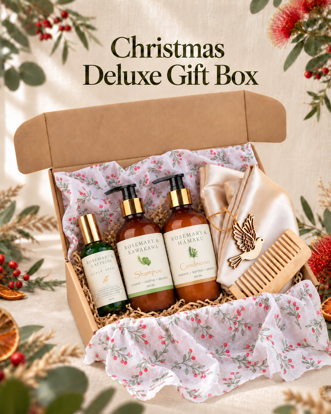 Tui & Moon Christmas Deluxe hair care gift box