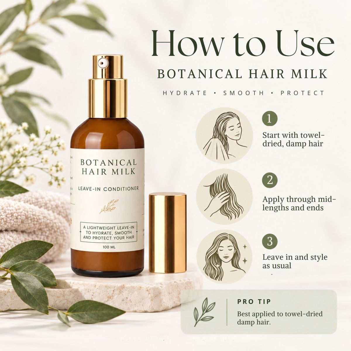 Botanical Hair Milk Leave-In Conditioner | 100ml