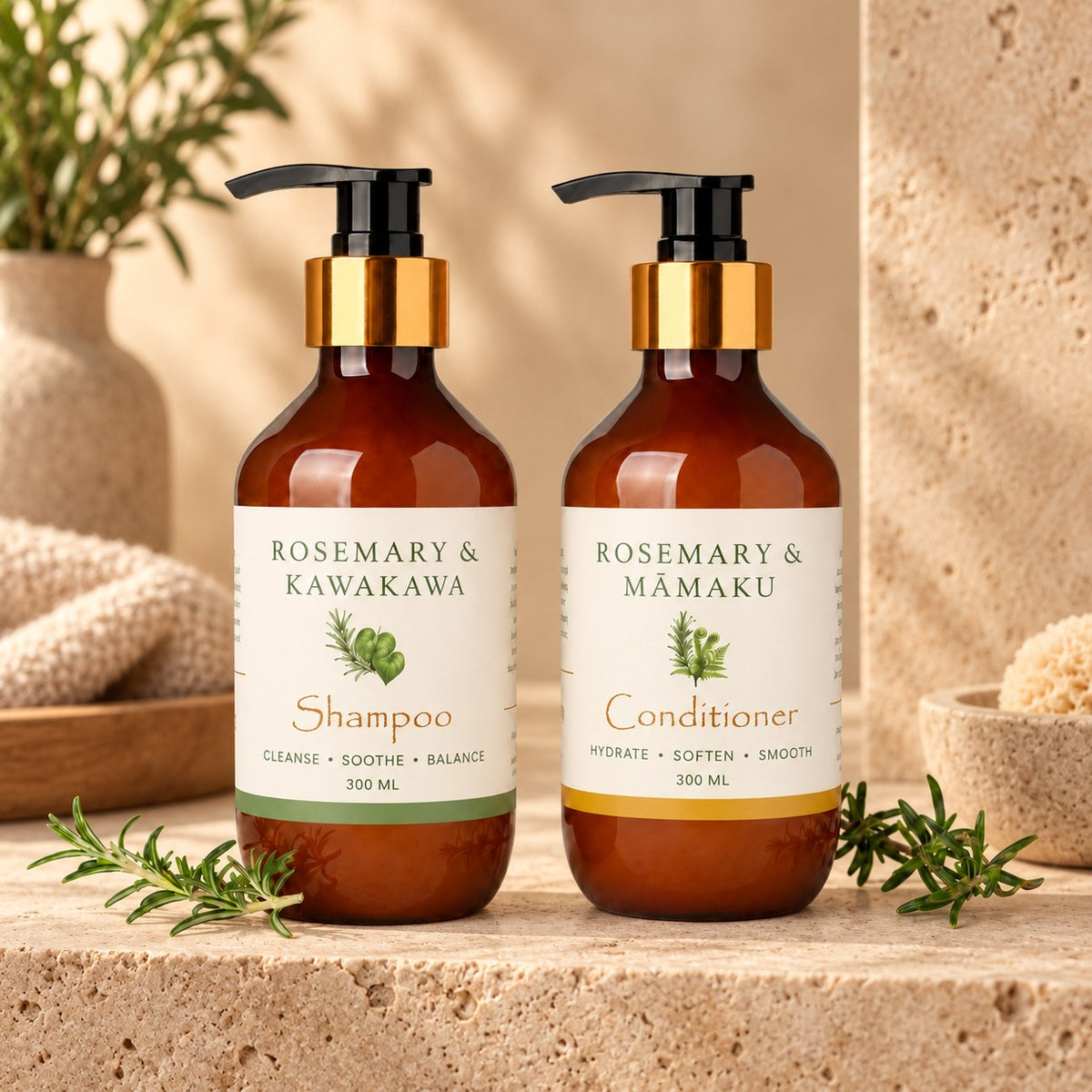 Rosemary Botanical Shampoo & Conditioner Duo | Balance, Hydrate & Strengthen