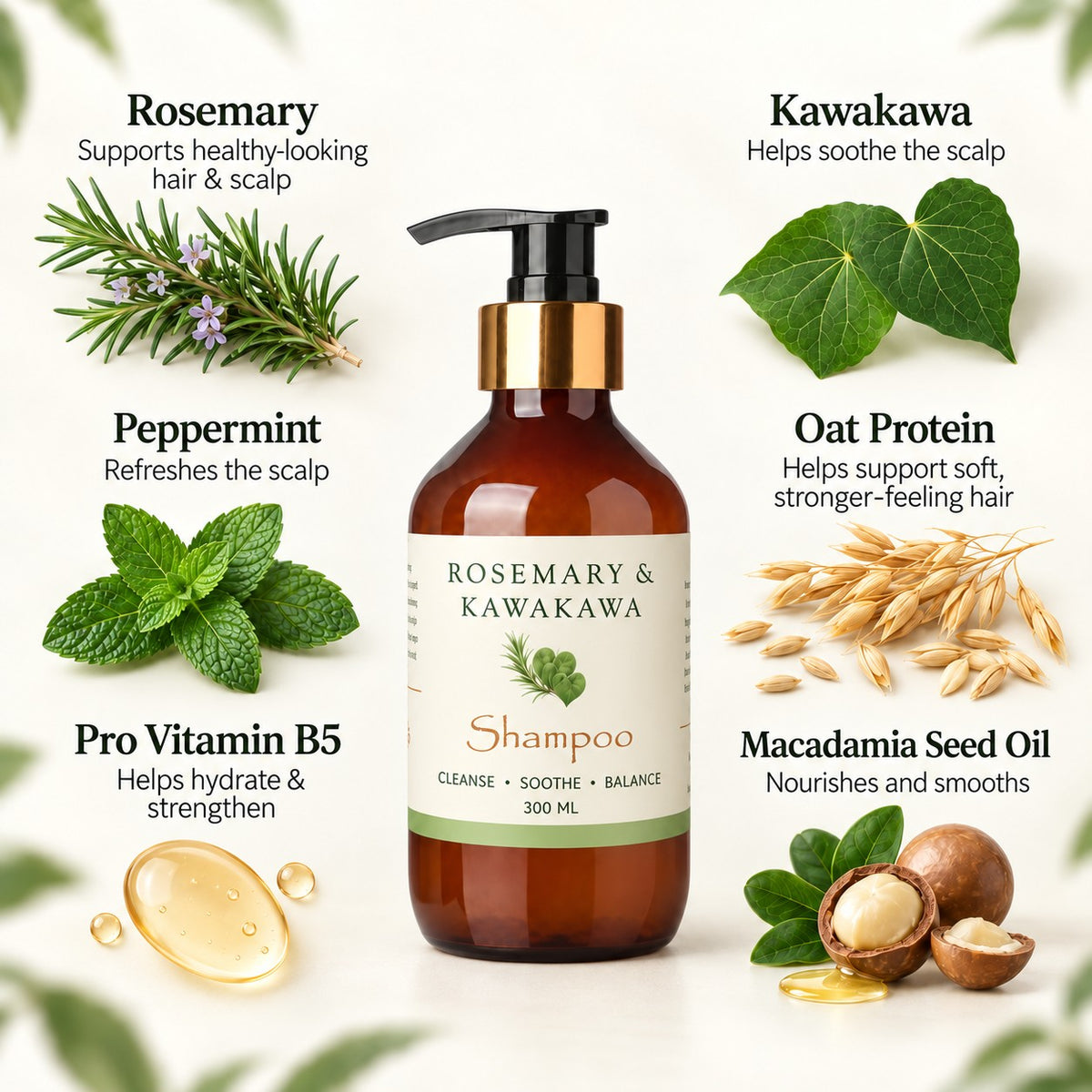 Rosemary Botanical Shampoo & Conditioner Duo | Balance, Hydrate & Strengthen